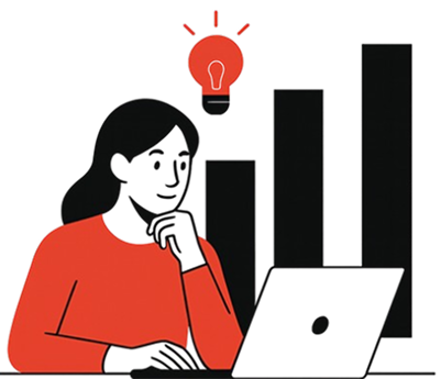 Website Performance Statistics Illustration